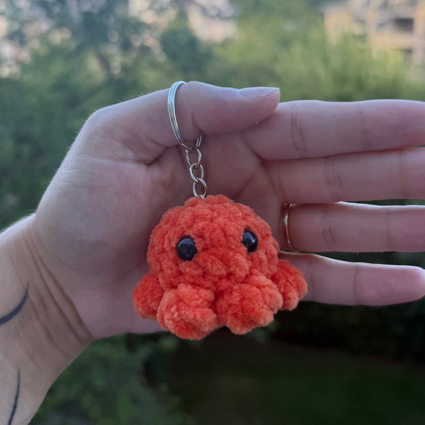 Porte-Clés Poulpe au Crochet Fait Main | Moonlit Makings