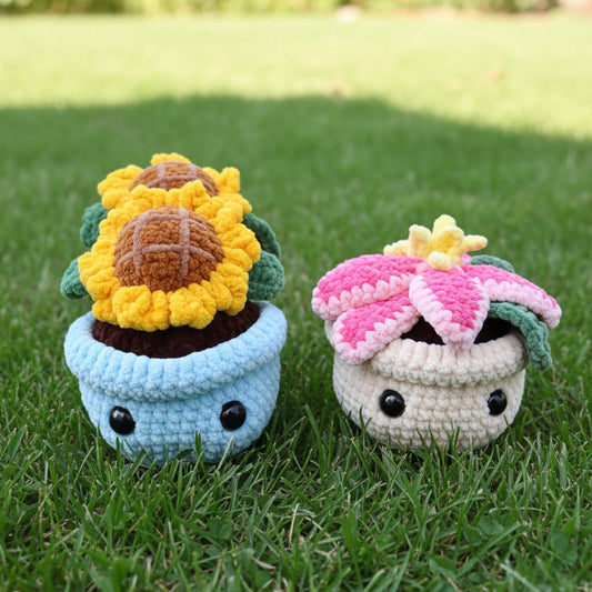 Fleurs en Pot Interchangeable