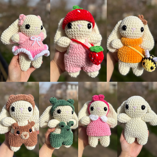 Peluche Lapin au Crochet Fait Main | Moonlit Makings