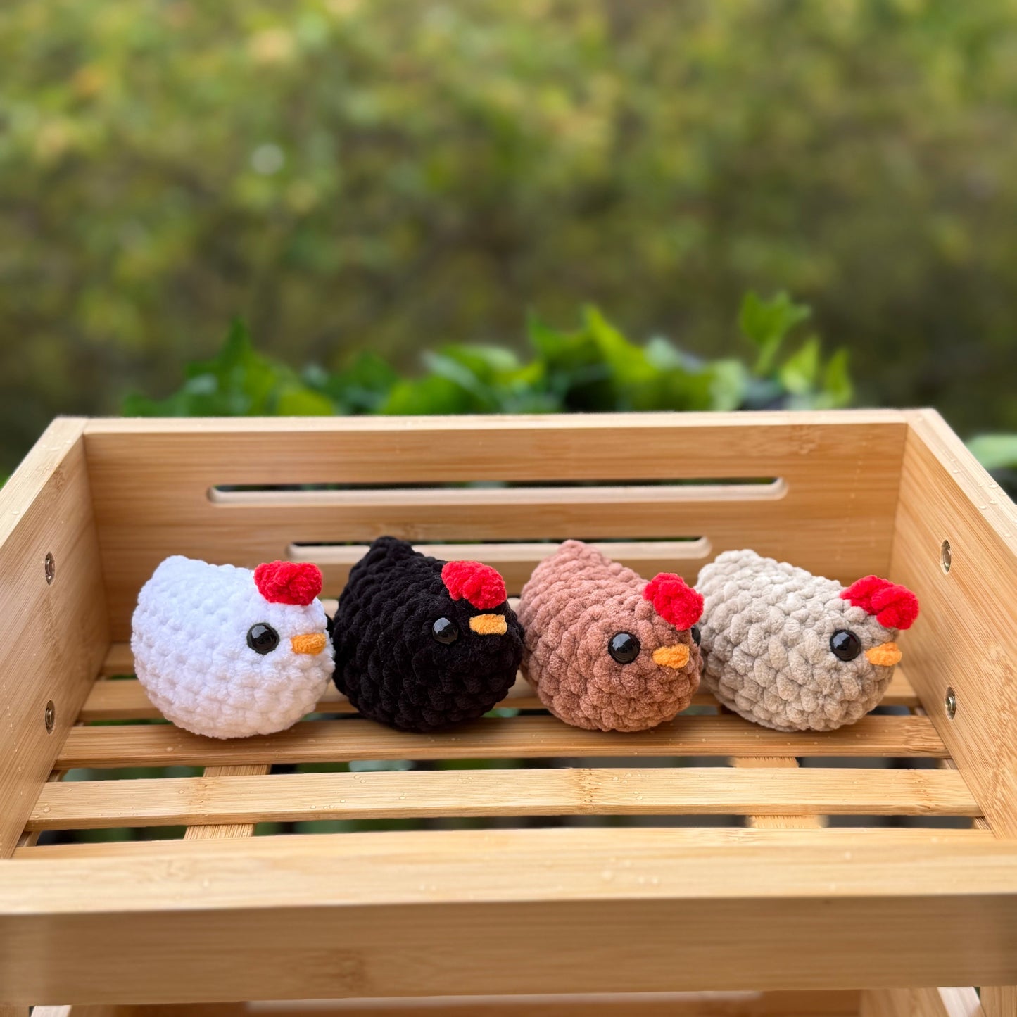 Peluche Petite Poule au Crochet Fait Main | Moonlit Makings